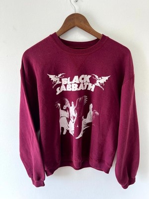 Black Sabbath Sweatshirt Herren M/L Burgundy Angels Heavy Metal Band Pullover