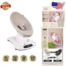 Taupe 4moms MamaRoo 4 Old Model Baby Swing Cover - Breathable Oeko-Tex Cotton