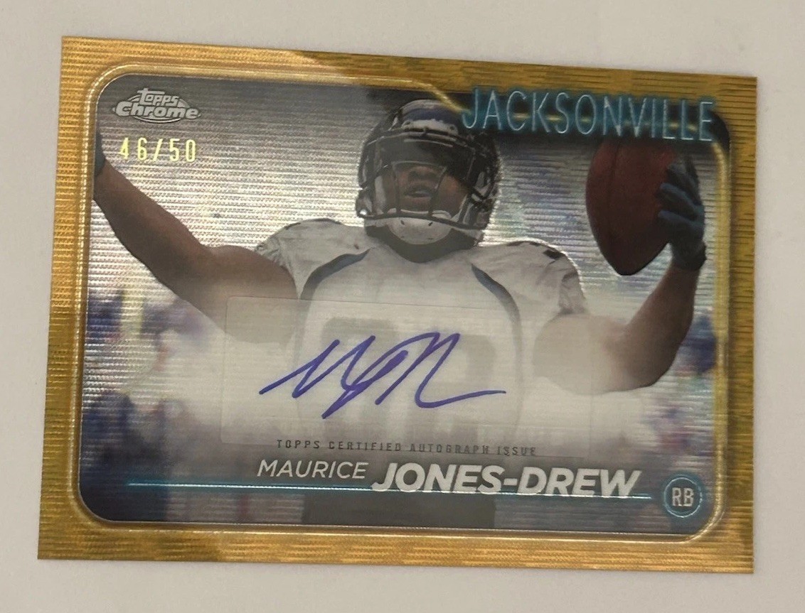 2024 Topps Chrome - Maurice Jones-Drew Gold Auto /50 Jaguars #BA-MJO
