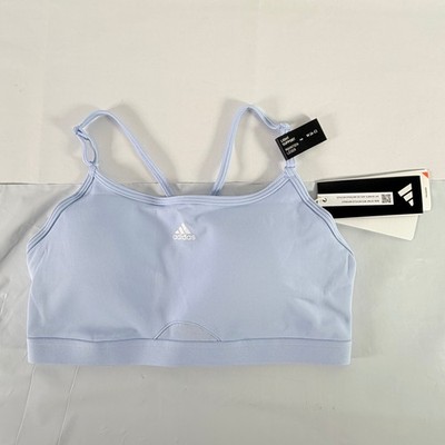 Adidas Aeroreact Light Support Sports Bra Blue Dawn MA-C New