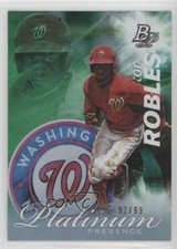 2017 Bowman Platinum Platinum Presence Green 92/99 Victor Robles #PP-VR 5y3