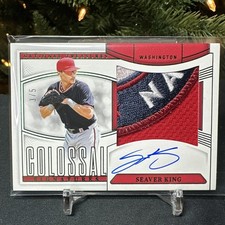3/5 SEAVER KING EMERALD COLOSSAL MATERIAL AUTO 2025 Panini National Treasures !!