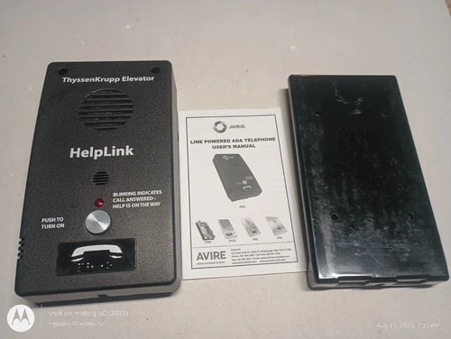 JANUS  PHONE ADA EMS BOX STYLE IMPULSE FIXTURE 812AE3 PBD 