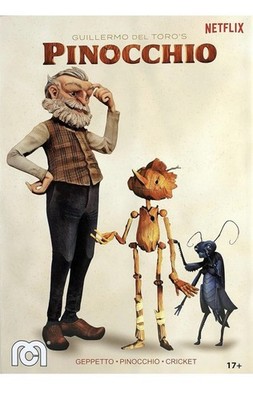 Mego Guillermo Del Toro s PINOCCHIO  8  Action Figure Set Geppetto Cricket NEW