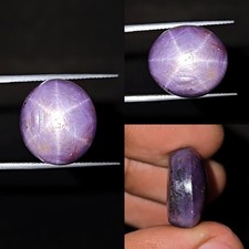 Natural Star Sapphire Cabochon 24.30 ct Purple untreated loose gemstone Oval