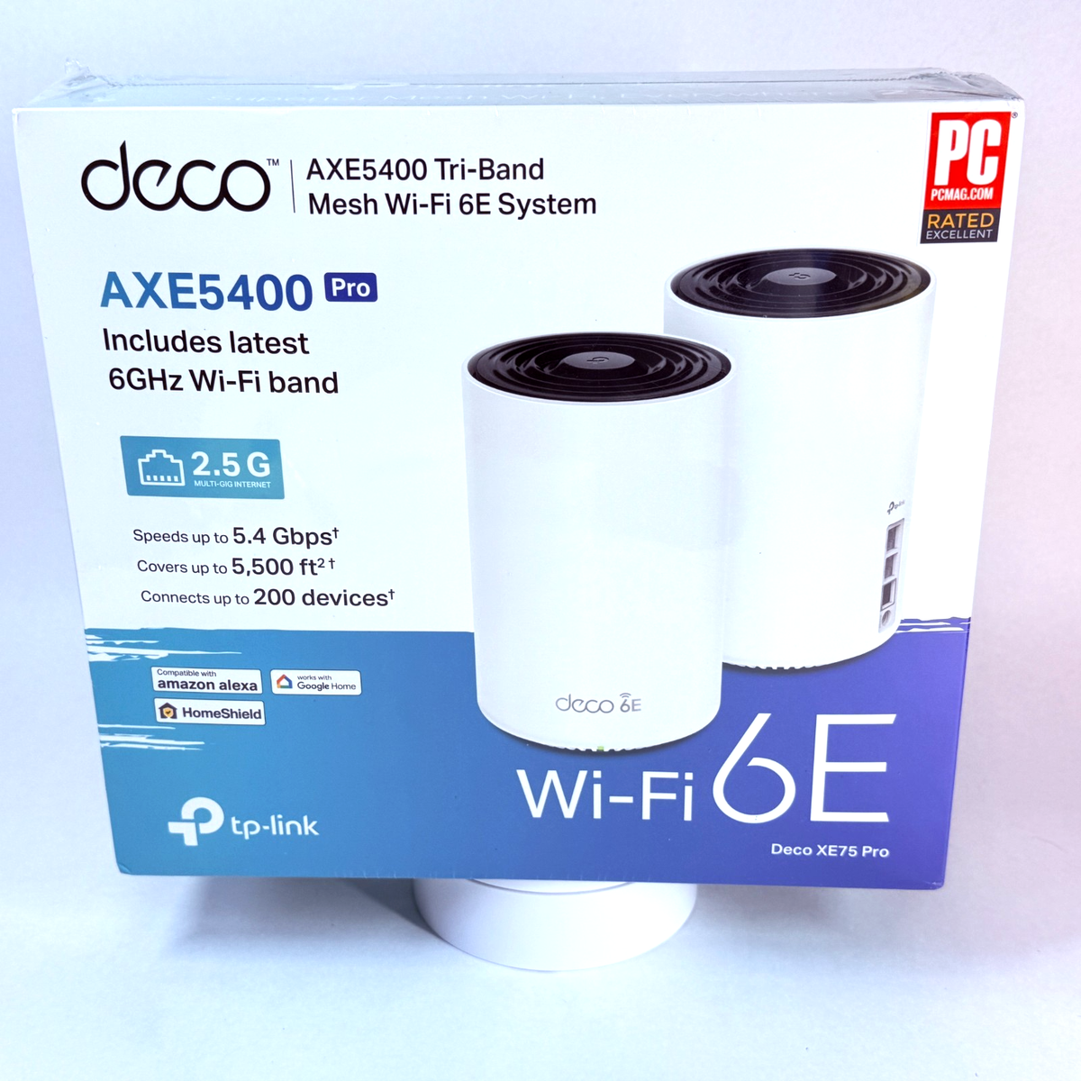 TP-Link Deco XE75 Pro AXE5400 WiFi 6E Mesh System 2-Pack NEW TP-Link Deco XE75 Pro AXE5400 WiFi 6E Mesh System 2-Pack NEW
