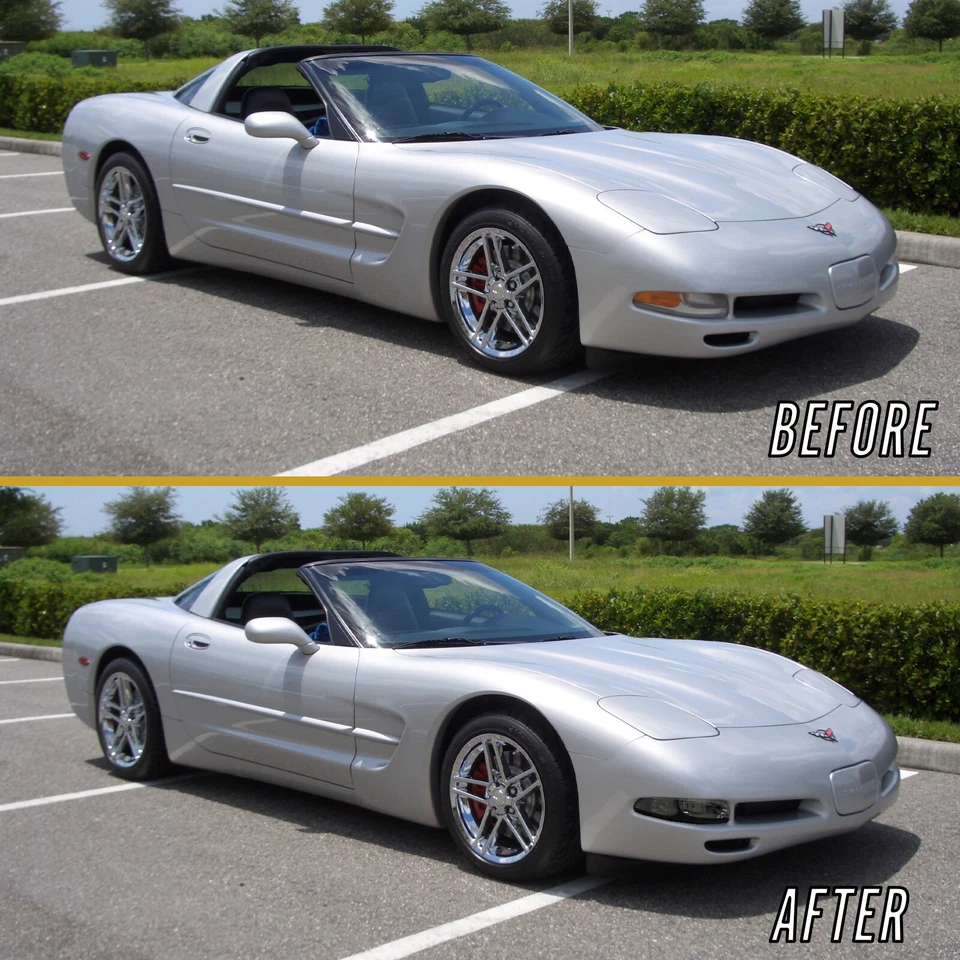 For 1997-2004 Chevy Corvette C5 Front Bumper Corner Turn Lights Smoke Pair 2PCS Foto 3 de 4