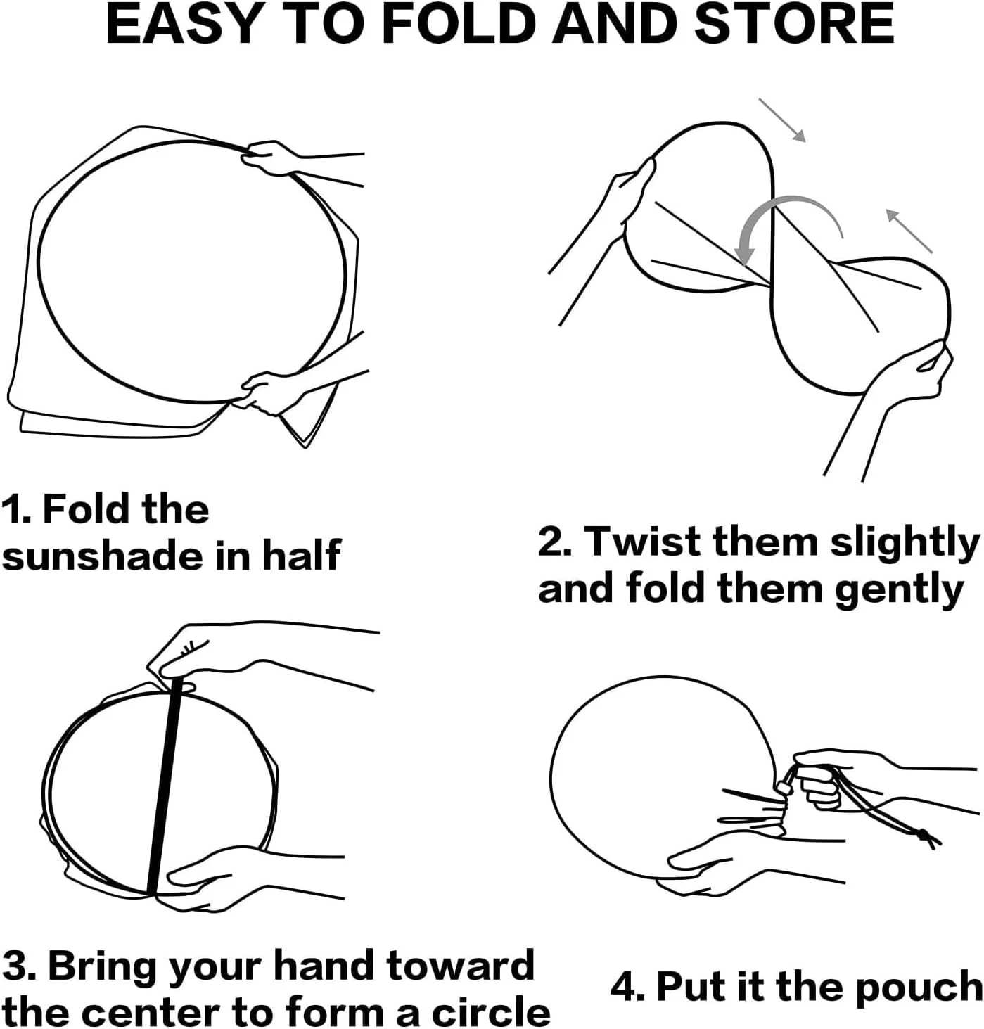 Car Windshield Sun Shade Foldable Sunshade Front  Accessories (59x27.5 inches)