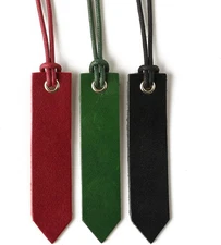 Leather Bookmarks for Men Women Handmade Reading Page Markers for Book