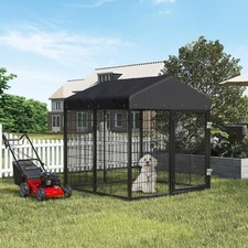 Outdoor Dog Kennel W/ Dog Fence Medium/Small ...