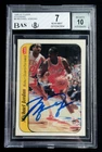 MICHAEL JORDAN 1986 FLEER STICKER #8 SIGNED UPPER DECK UDA ROOKIE AUTOGRAPH 10