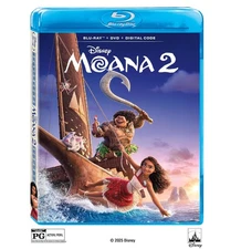 Moana 2 (Blu-ray + DVD + Digital) New