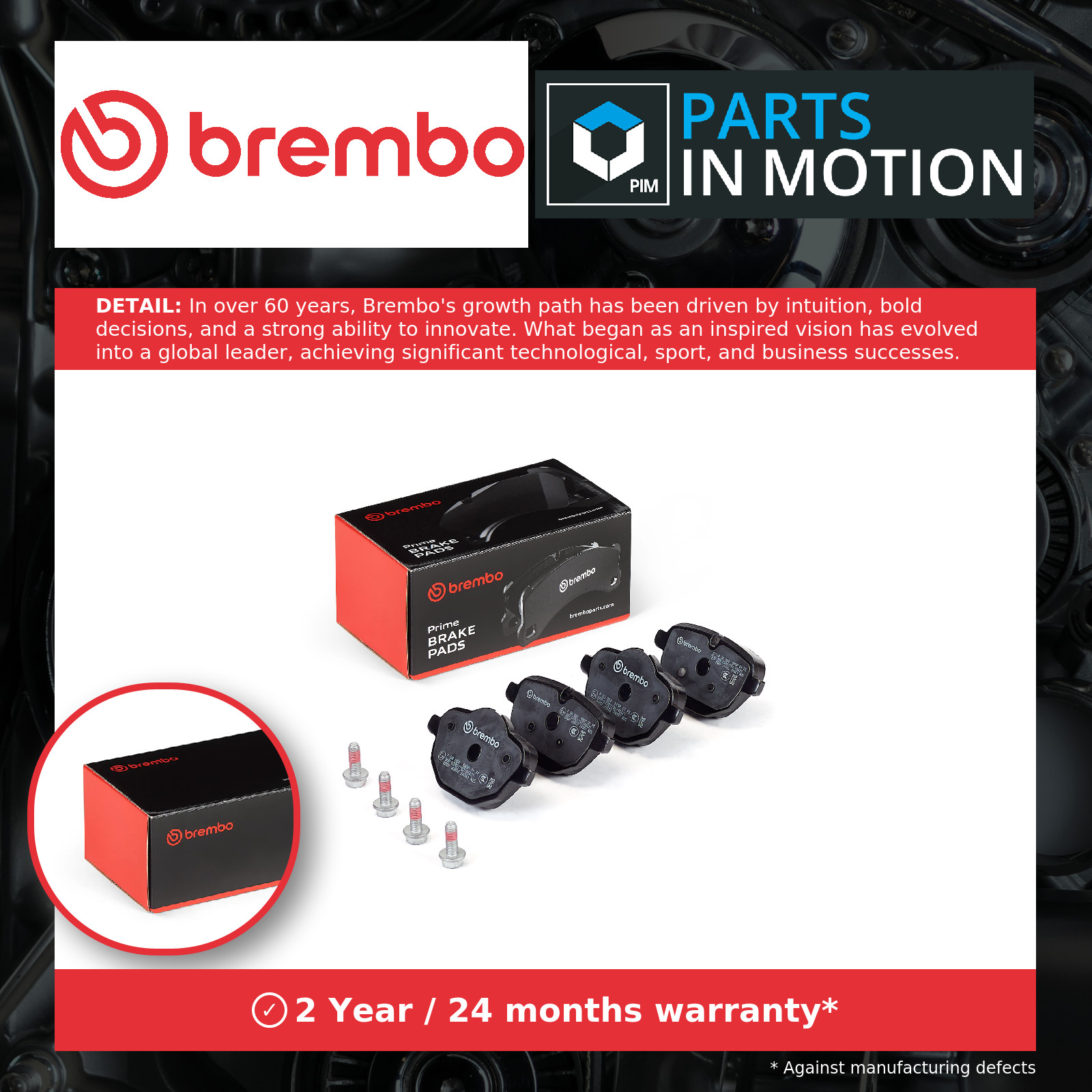 Brake Pads Set fits BMW 520F G31 2.0D Rear 2019 on Brembo 2456870 34212449289 - Image 37