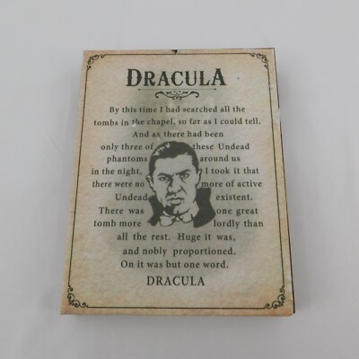 Dracula Wall Table Decor Halloween Ashland Midnight Moon Collection 8x6 FLAW