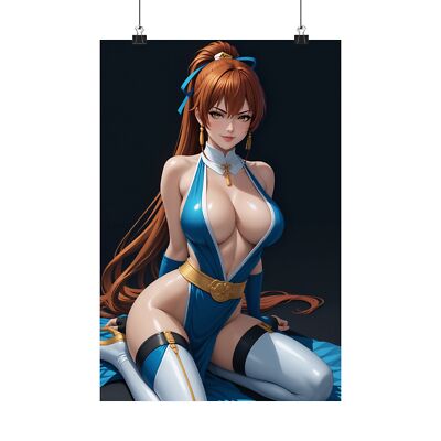 Kasumi Poster   Sexy Anime Ninja Girl, Dead or Alive Art Print, Gamer Room Decor