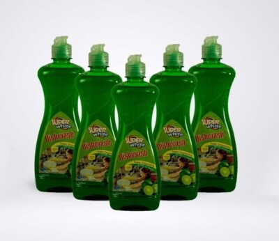 Super White Original New Kitchen Dish Washing Up Liquid Clean Detergent 5X 500ml