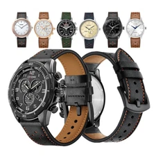 20mm 22mm Quick Fit Premium Leather Watch Band Strap For Citizen Eco-Drive Watch