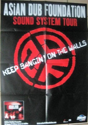 ASIAN DUB FOUNDATION Original Poster Turm ''Enemy of the enemy'' 2003 70x100cm