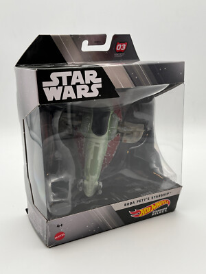Mattel Hot Wheels Star Wars Starships Select Boba Fett's Starship Raumschiff NEU