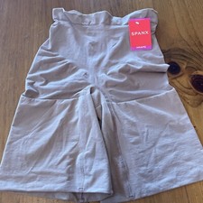 SPANX Shaper Mid-Thigh Short High Waisted XL 10397r Color Cfaul Tan NEW