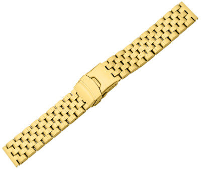 Minott > Uhrenarmband > Edelstahl/PVD matt gebürstet > gelbgoldfarben