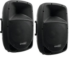 😍 COPPIA CASSE AMPLIFICATE ATTIVE MONITOR SPIA DJ PALCO LIVE 12" (31 CM) IN ABS