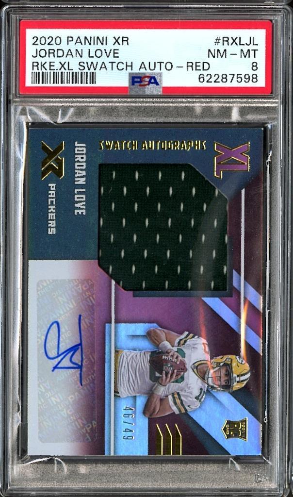 Jordan Love Panini XR Rookie XL Swatch Autographs #RXLJL Red