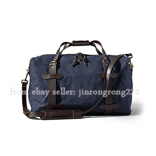 Saddle Leather Leather Strap Waterproof Canvas 70325 Medium Travel Bag - Picture 16 of 22
