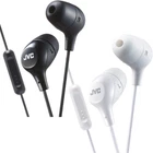 JVC HAFX38M MARSHMALLOW IN-EAR HEADPHONES W/ REMOTE & MIC - BLACK WHITE HA-FX38M