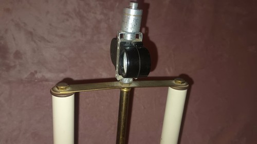 Beautiful Mid-century Heavy French Bouillotte Bankers Lamp - Picture 11 of 13