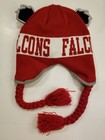 Kids Atlanta Falcon Red White and Grey Beanie with Ears Tasles — photo 2