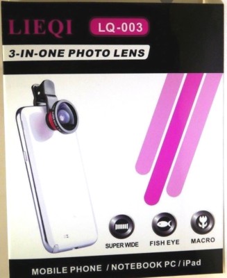 Universal 3 in 1 Fisheye Lens + Macro + 0.4X Super Wide Angle Clip On Cell Phone