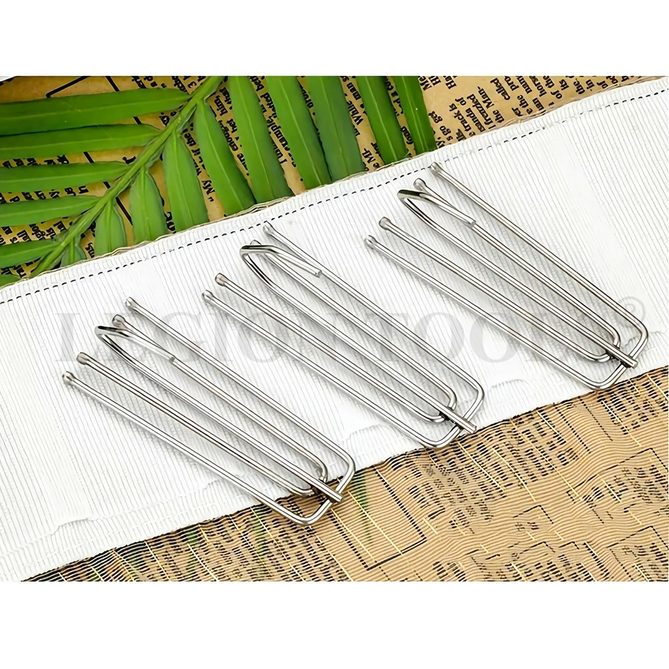 56mm Curtain Pleat Hooks 4 Prong Slip Gathering Heading Pinch Pleat Hook Set - image 4 of 4