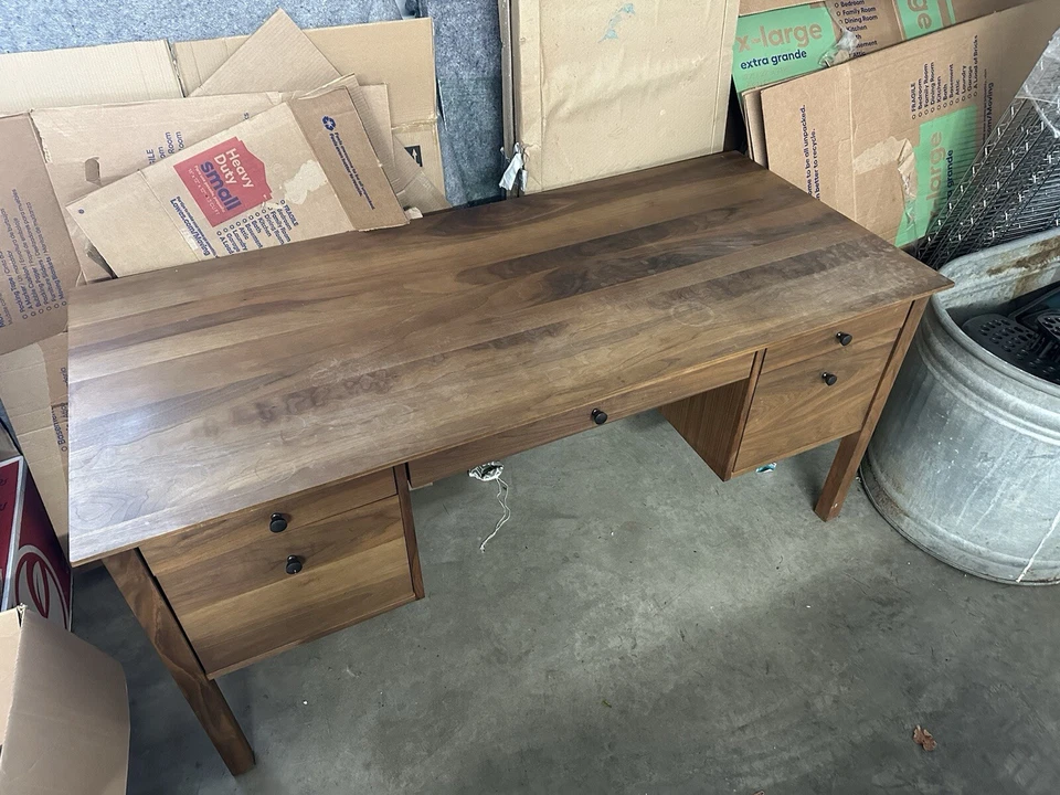 Real Solid Wood Office Desk - Image 2 of 4