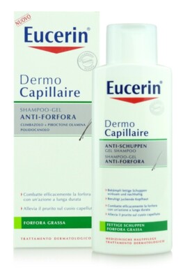 Eucerin DermoCapillaire Anti-Dandruff Shampoo Treatment for Oily Dandruff 250 ml