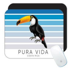 Tappetino per mouse regalo: Toucan Pura Vida Costa Rica uccello animale tropicale
