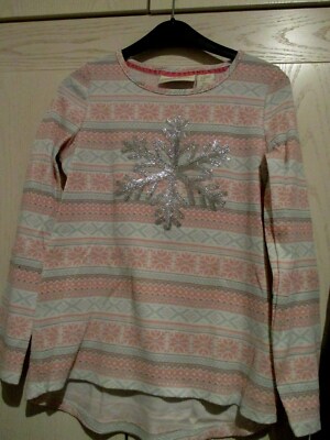 Schöner Pullover von Cynthia Rowley mit Schneeflocke Gr.152 neu