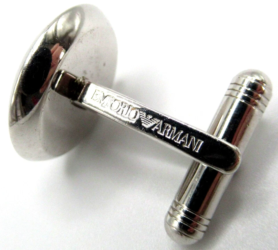 Gemelos EMPORIO ARMANI de plata de ley 925 Foto 3 de 3