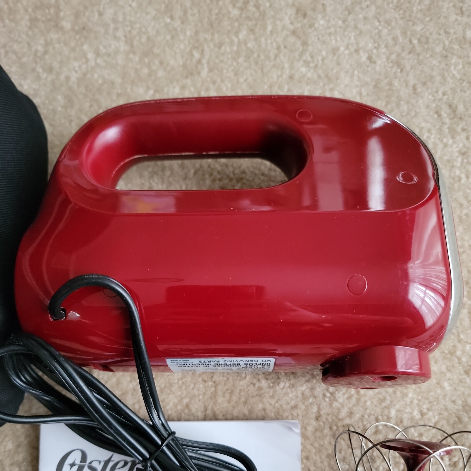 Oster Turbo Hand Mixer FPSTHMBGB with Case User Manual and 4 Beaters eBay