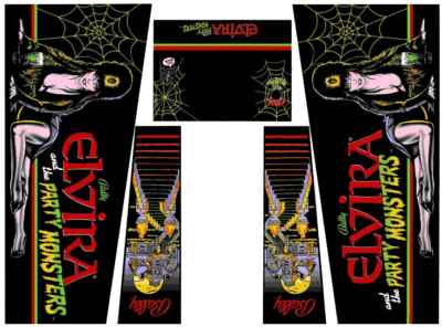 Stickers Elvira Pour Pincab ou Flipper - FR