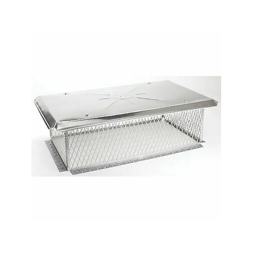 Gelco 5/8 inch Mesh Stainless Steel Single Flue Chimney Cap 45" " for