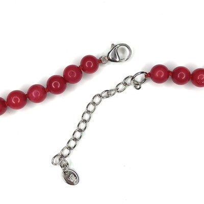 Lucas Lameth Red Coral Bib Necklace 