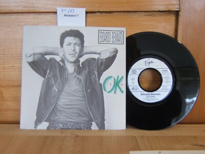 7'' Single - EDOARDO BENNATO - O.K. Italia - Era una festa - Virgin Records 1987