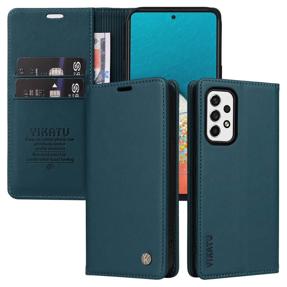 Para Huawei P30 P20 Nova Y90 Mate 60 P Inteligente Z Cuero Abatible Billetera Teléfono Estuche Foto 3 de 4