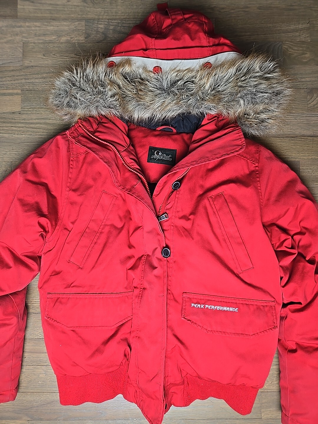 Peak Performance Puffer Down Sz L Jacket Feather … - image 2