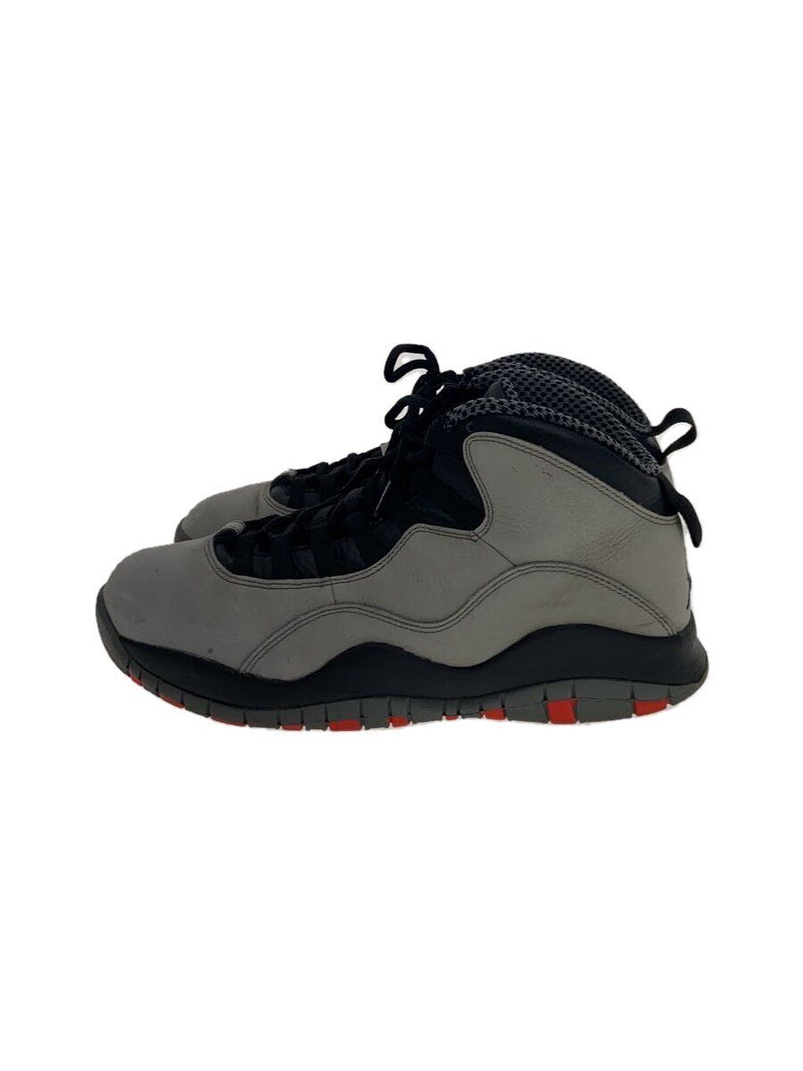 Nike High Top Sneakers AIR JORDAN 10 RETRO GRAY 310805-023 28.5cm 