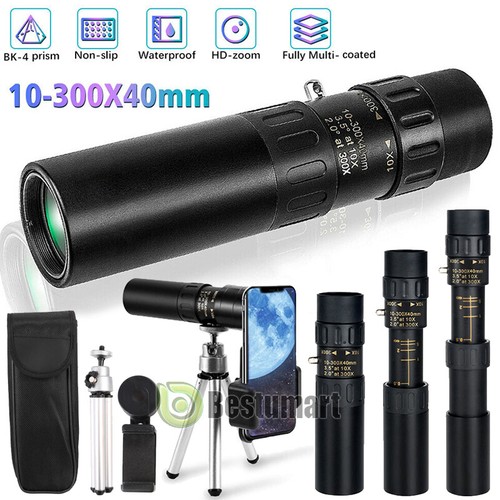 80X100/30X60/10-300X40 Monocular Day/Night BK-4 Telescopes Waterproof Binoculars - Picture 12 of 94