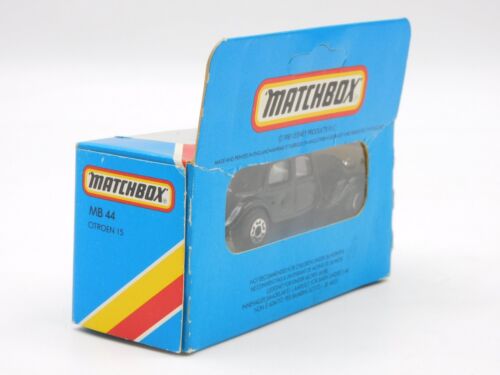 Matchbox Superfast Citroen 15 Traction Avant black MB-44 in BLUE BOX England - Foto 3 di 3