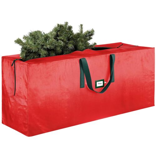 Heavy Duty Christmas Tree Storage Bag 9 Ft - Christmas Tree Bag Red - Tree Bags
