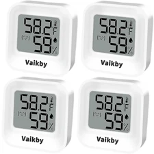 4 Pcs Digital Hygrometer Indoor Mini Thermometer Humidity Meter Room Monitor ℉/℃